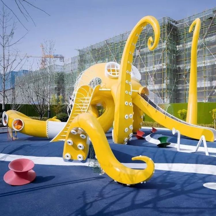 Attractive-Outdoor-Homemade-Playground-Equipment-Customized-Octopus