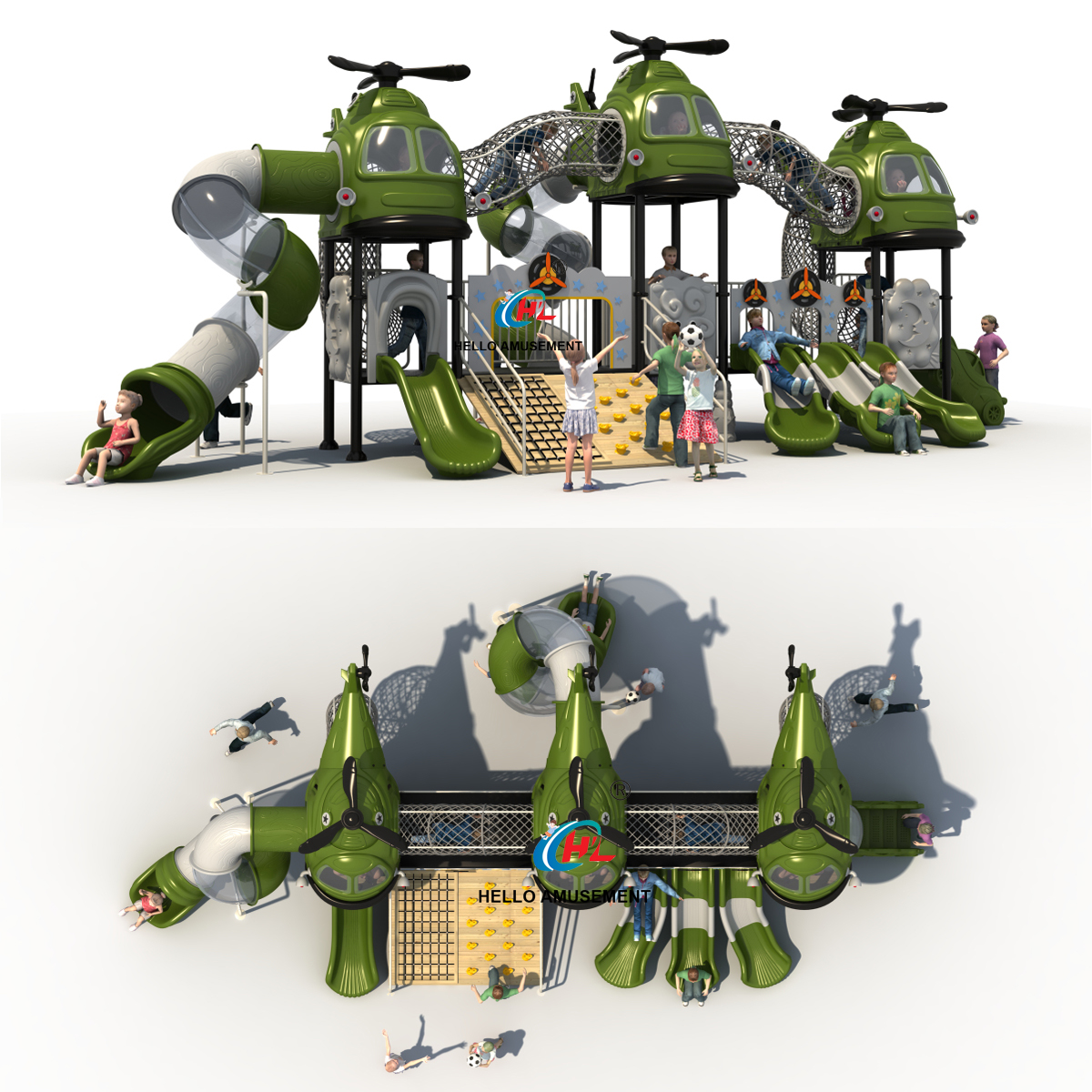 New airplane model climbing slide 24