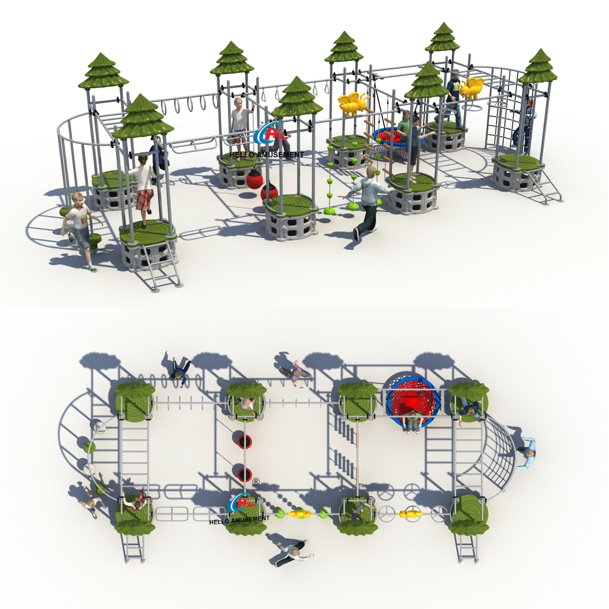 Physical development training climbing set 7